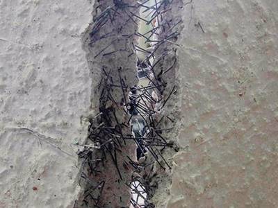Steel fiber is used in concrete construction.